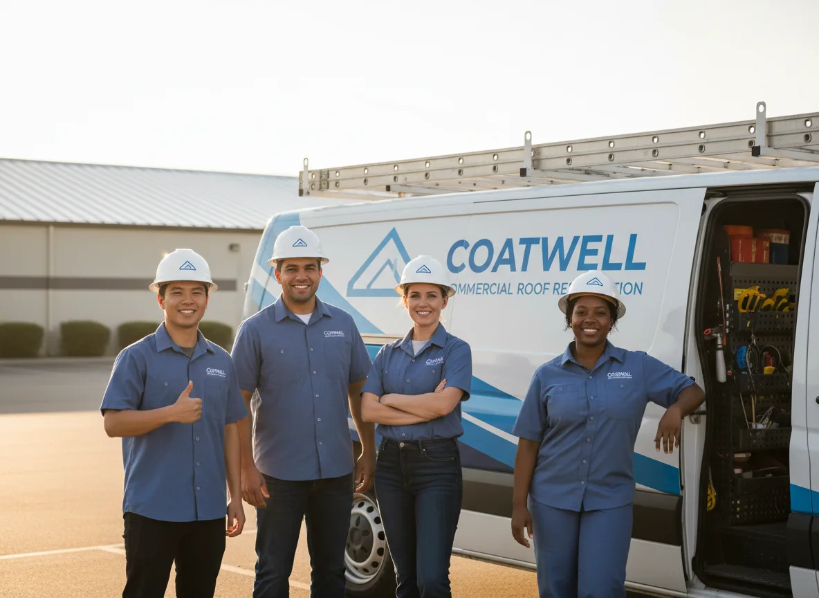 Commercial roof coating company in Tow, TX
